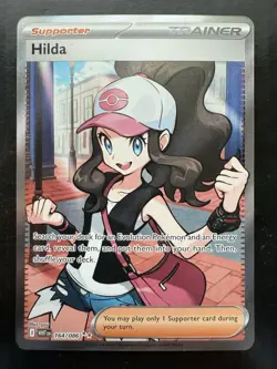 Pokemon Full Art Hilda 164/086 Sv: White Flare Holo (NM) - Image 1