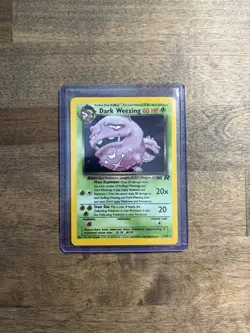 Dark Weezing 14/82 Team Rocket Unlimited Holo Rare WOTC Pokemon TCG NM - Image 1