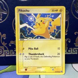 Lightly Played Pikachu - 60/106 - Common Pokemon Emerald - Image 1