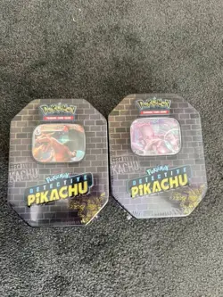 POKEMON TCG - DETECTIVE PIKACHU - WALLMART EXCLUSIVE - MEWTWO & CHARIZARD SET - Image 1