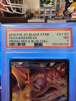 2016 Pokemon XY Black Star FA/Charizard EX #XY121 NM PSA 7 - Image 3