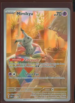 Mimikyu Full Art Holo Black Star Promo NM SVP 075 Paldean Fates Pokemon - Image 1