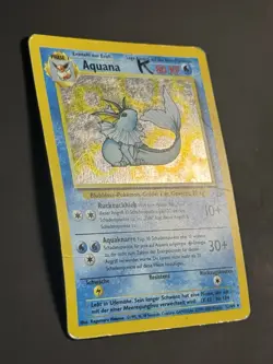 Pokemon Aquana (Vaporeon) 12/64 Holo German Unlimited Jungle - DMG - Image 2