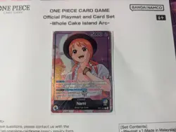 One Piece Playmat & Card Set Whole Cake Island Nami OP11-041 English SEALED MINT - Image 3