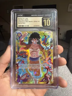 Monkey.D.Luffy OP09-119 PSA 10 English Emperors in the New World One Piece - Image 1