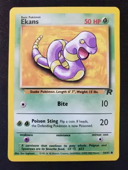 Ekans - 56/82 - Team Rocket Unlimited - Pokemon Card - NM/LP - Image 2