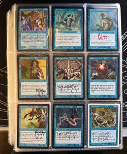 Collection of 209 Signed Magic the Gathering Artist Proof cards - Image 1