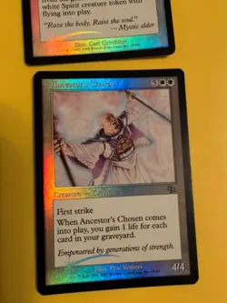Funeral Pyre & Ancestor's Chosen Judgment.Old VIntage.MTG 2 Card.FOIL - Image 2
