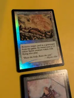 Funeral Pyre & Ancestor's Chosen Judgment.Old VIntage.MTG 2 Card.FOIL - Image 4