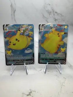 Flying Pikachu V & VMAX, Surfing Pikachu V & VMAX, Pokemon Cards (4 CARD LOT) - Image 1