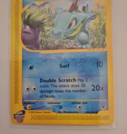 RARE POKEMON CARD TOTODILE 134/165 REGULAR EXPEDITION 2002 NINTENDO-MINT. - Image 3