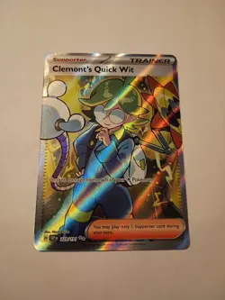 Clemont's Quick Wit 229/191 Pokemon TCG Surging Sparks Ultra Rare Card - Image 1