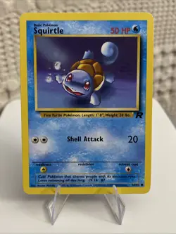 🔥 Squirtle #68/82 Common Unlimited NM | Team Rocket 2000 Pokemon Card - Image 1