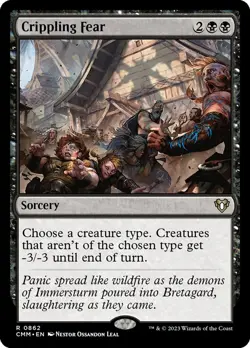 MTG Crippling Fear ** Commander Masters ** English - Image 1