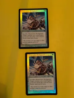 Benevolent Bodyguard x2 Cleric Judgment.Old VIntage.MTG Card.FOIL - Image 1