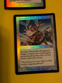 Benevolent Bodyguard x2 Cleric Judgment.Old VIntage.MTG Card.FOIL - Image 2