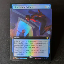 Wizards Hide on the Ceiling Marvel's Spider-Man 0249 Instant Holo Blue Rare 2025 - Image 1