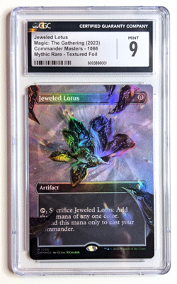 MTG Jeweled Lotus #1066 (Textured Foil) - Commander Masters (CMM) CGC 9 - Image 1