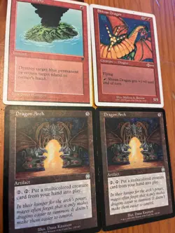 Magic the Gathering Dragon Arch Red Lot Volcano Shivan Dragon MTG Beatdown - Image 2