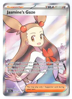 Jasmine's Gaze 233/191 - Pokemon Surging Sparks Ultra Rare Full Art Trainer NM - Image 1