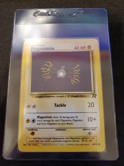 Magnemite - 60/82 - Team Rocket Unlimited - Pokemon Card - NM/LP - Image 1