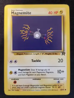 Magnemite - 60/82 - Team Rocket Unlimited - Pokemon Card - NM/LP - Image 2