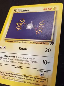 Magnemite - 60/82 - Team Rocket Unlimited - Pokemon Card - NM/LP - Image 3