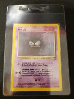 Gastly - 75/130 - Base Set 2 - Pokemon Card - NM/LP - Image 1