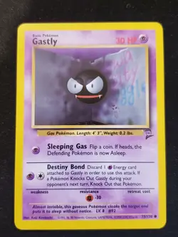 Gastly - 75/130 - Base Set 2 - Pokemon Card - NM/LP - Image 2
