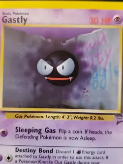 Gastly - 75/130 - Base Set 2 - Pokemon Card - NM/LP - Image 3