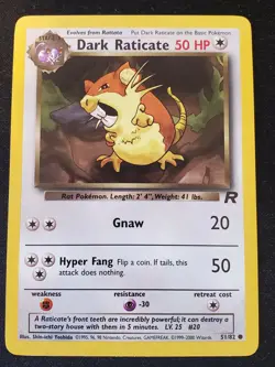 Dark Raticate - 51/82 - Team Rocket Unlimited - Pokemon Card - NM/LP - Image 2