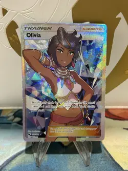 Olivia 111/111 Pokemon Crimson Invasion Sun Moon Full Art Card NM - Image 1