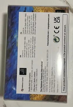 Pokemon Center x Van Gogh Museum Corviknight Wheatfield Crows Double Deck Box - Image 5