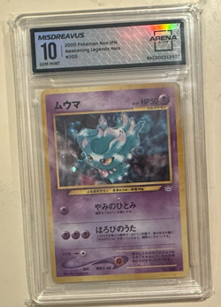 Misdreavus Pokemon 2000 Holo Neo 3 Revelation Japanese 200 PSA 10 - Image 1