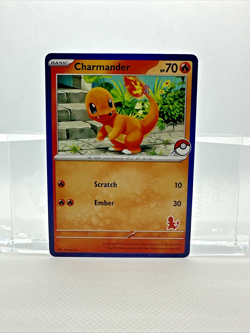 2023 Charmander MY FIRST BATTLE STAMP PROMO card BLUE BORDER Pokemon TCG NM/LP - Image 2