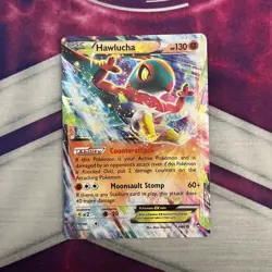 Pokemon TCG - Hawlucha EX 64/111 Ultra Rare - Furious Fists - NM - Image 1