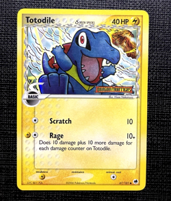 Pokemon Totodile #67/101 Reverse Holo EX Dragon Frontiers Stamped 2006 Delta - Image 1