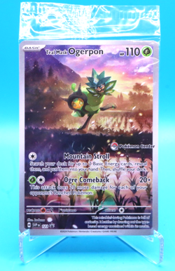Pokemon TCG Pokemon Center Stamped ETB Promo: Teal Mask Ogerpon SVP123 - Sealed - Image 1