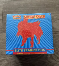 Pokemon Sword and Shield Base Set ETB Elite Trainer Box - Factory Sealed 820650104459 - Image 1