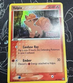 Vulpix 69/108 Power Keepers Reverse Holo Stamped MP Pokemon TCG Vintage - Image 3