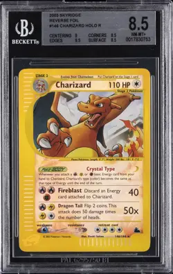 2003 POKEMON SKYRIDE REVERSE HOLO R #146 CHARIZARD BGS 8.5 - Image 1