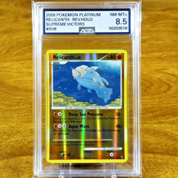 Pokemon Platinum Relicanth Reverse Holo SH8 AGS NM-MT+ 8.5 Holo Rare 2009 - Image 1