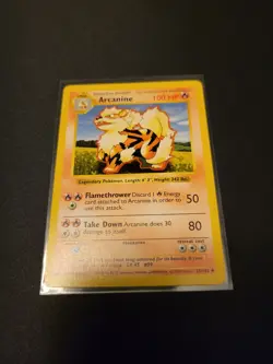 Pokemon Arcanine 23/102 -Base Set Shadowless- NM/LP - Image 1