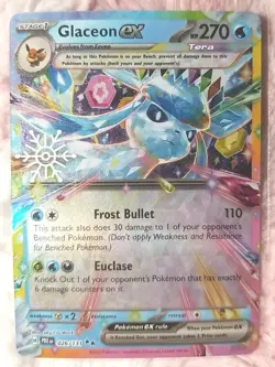 Pokemon Glaceon ex (Holiday Calendar 2025) Stamped Prismatic Evolutions 026/131 - Image 1
