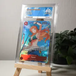 One Piece TCG - Nami OP01-016 - Errated - ACE GEM MINT 10 - Perfect Sub Grades B - Image 2