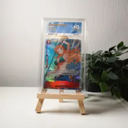 One Piece TCG - Nami OP01-016 - Errated - ACE GEM MINT 10 - Perfect Sub Grades B - Image 3