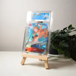 One Piece TCG - Nami OP01-016 - Errated - ACE GEM MINT 10 - Perfect Sub Grades A - Image 1