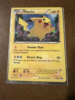 Pokemon Pikachu TCG XY89 Black Star Promo Holo Card LP - Image 1