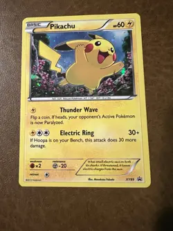 Pokemon Pikachu TCG XY89 Black Star Promo Holo Card LP - Image 2