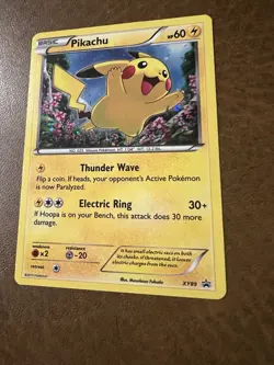 Pokemon Pikachu TCG XY89 Black Star Promo Holo Card LP - Image 3